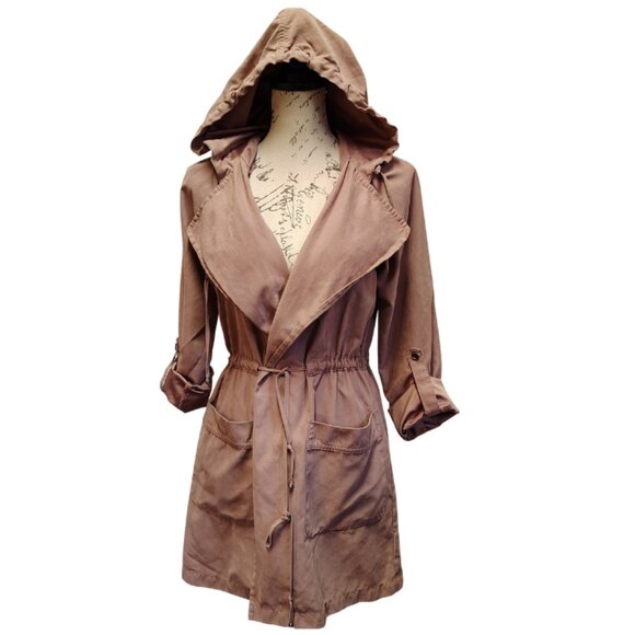 BE COOL Women's Trench Coat in Dusty Rose - Picture 2 of 8